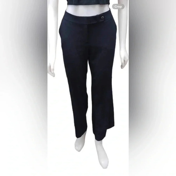 Calvin Klein Classic Fit Straight Leg Midnight Blue/ Black Dress Trousers Size 8 - Picture 1 of 11